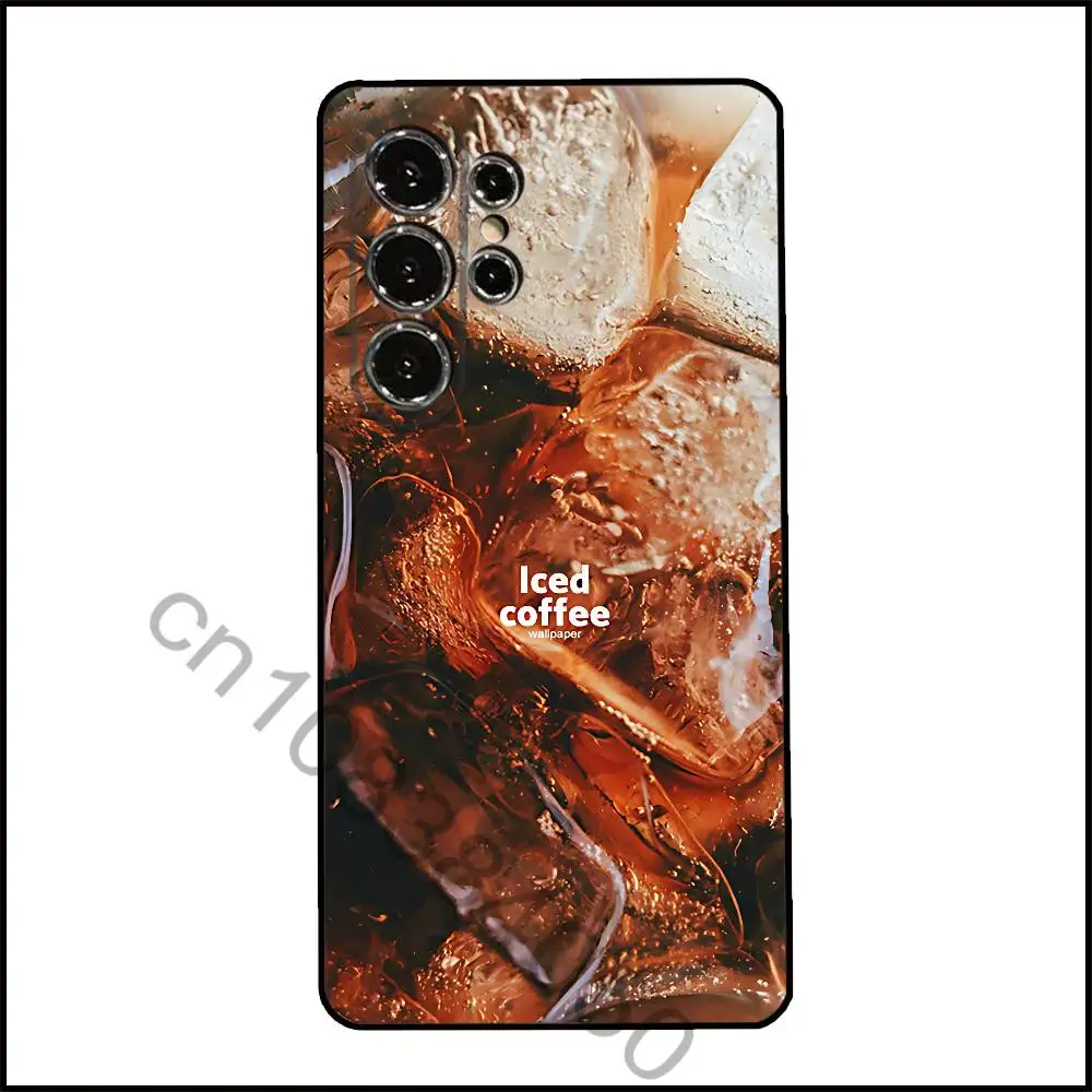 Фото Чехол для телефона Samsung Galaxy A20,21s,22,31,32,52,71,80,A91,5G с изображением холодного кофе, красочный, красивый, для смартфона №4