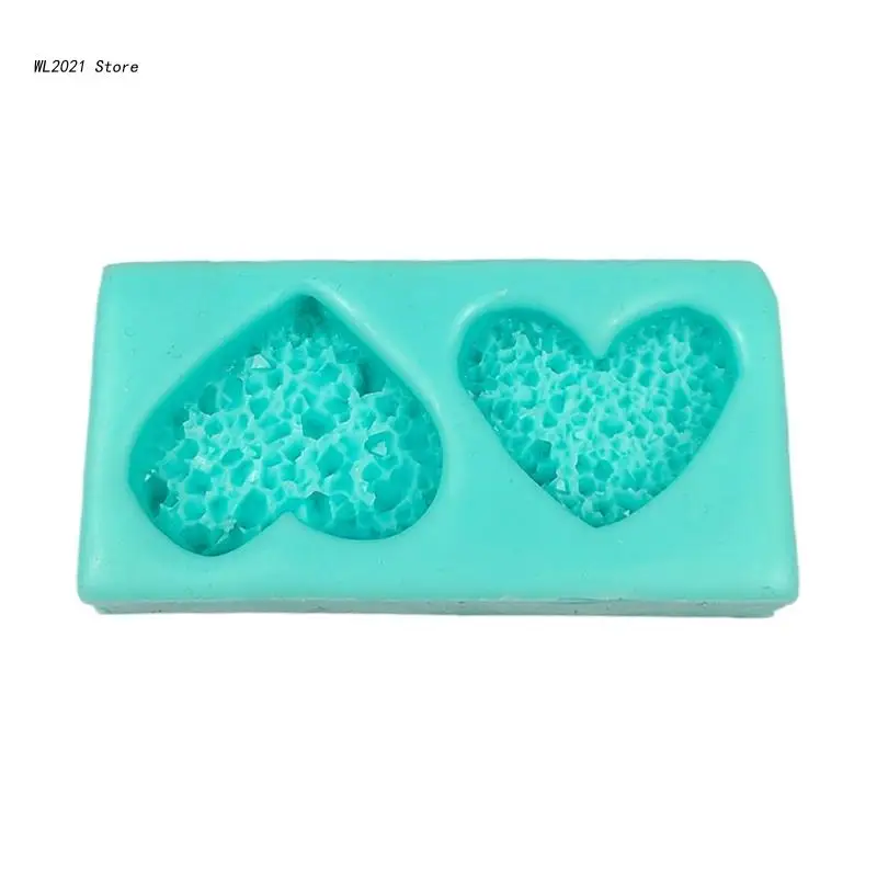 

3D ароматизированные силиконовые формы в форме сердца эпоксидная смола, форма с антипригарным покрытием