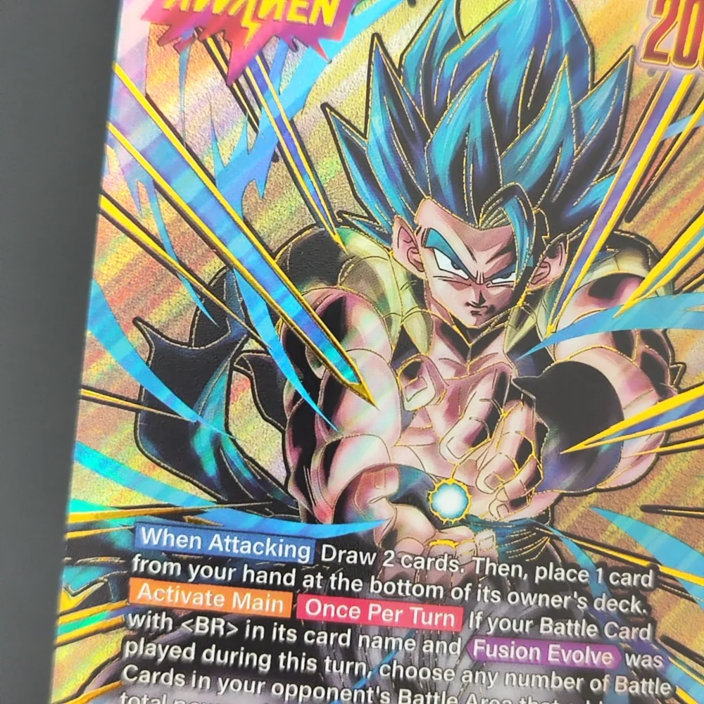 Фото Коллекционная карточная игра Self Made Dragon Ball Super Fusion World English Gogeta BR FB09-001 Super Alternate Art №5