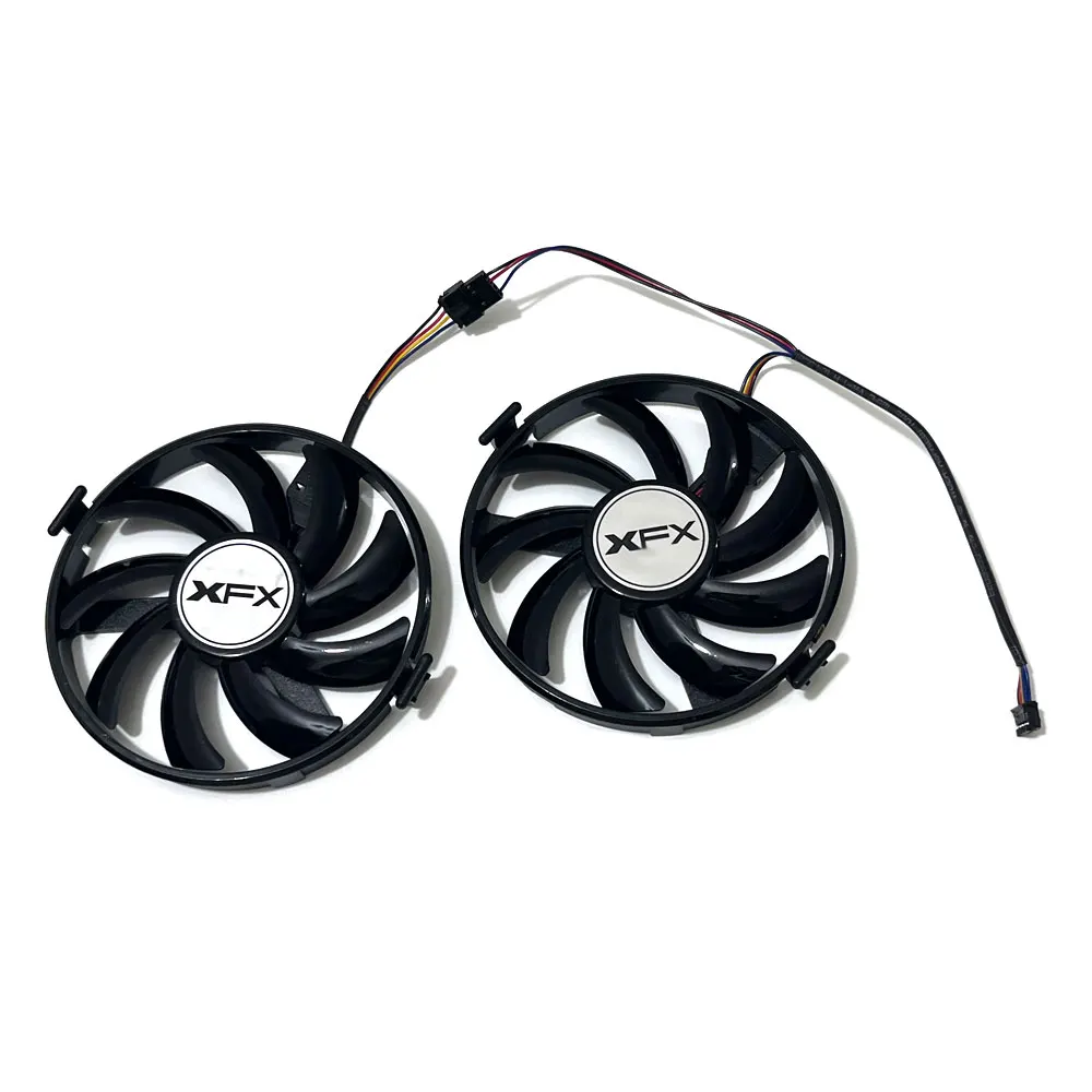 Фото Вентилятор охлаждения видеокарты Cooelr NEW R9 380 X R7 350 370 FDC10U12S9-C для XFX Radeon R9 380 380X 370 370X RX460 560 R7 350 GPU №2