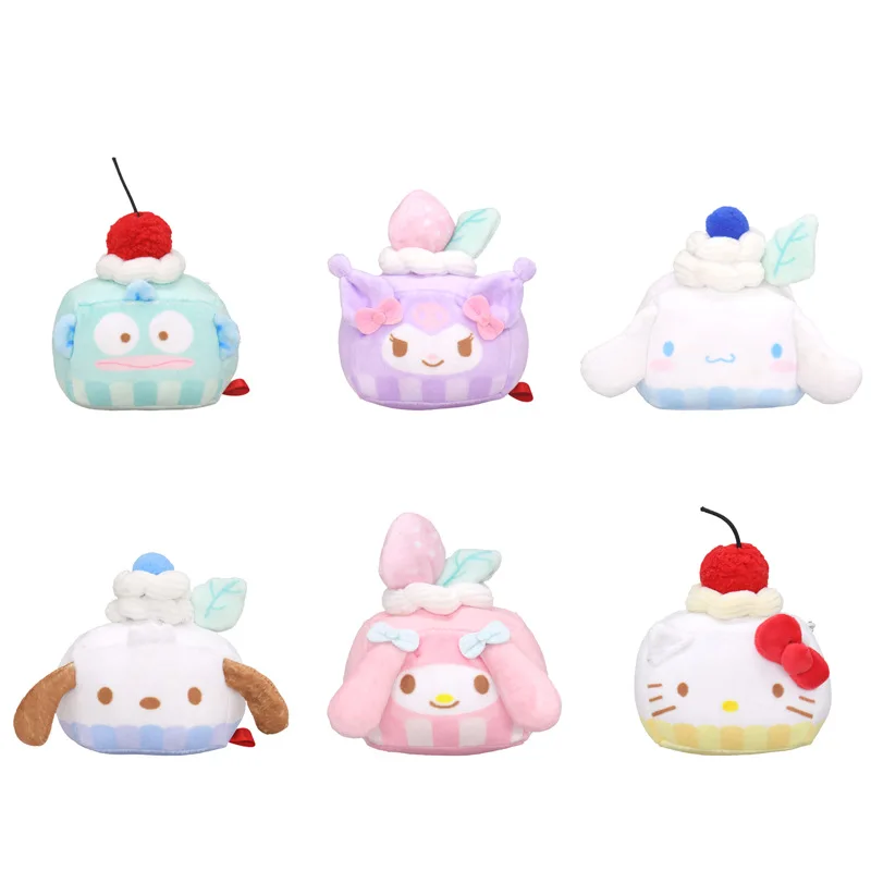 

Kawaii Sanrio Doll Lazy Summer Series Pinch Pendant Cartoon Anime Kuromi My Melody Cinnamoroll Children's Plush Toy Holiday Gift