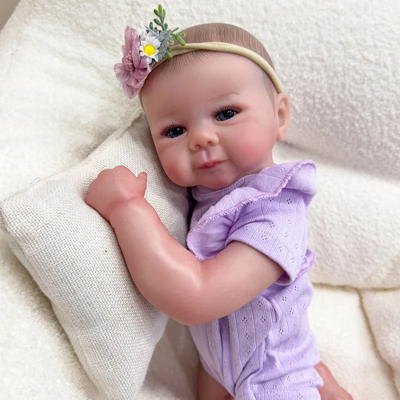 Реалистичная силиконовая кукла-реборн 19 дюймов