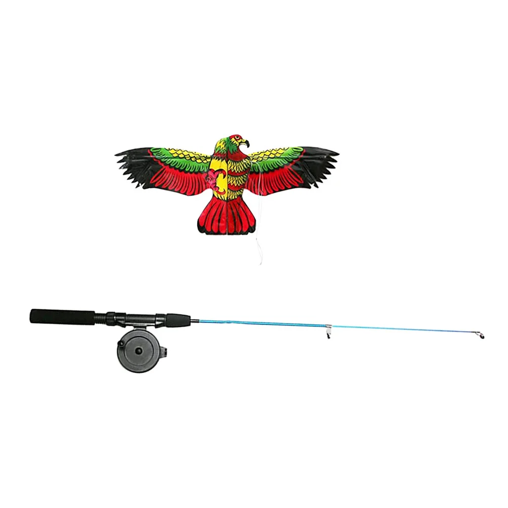 

Easy to Fly Bird Kite Outdoor Kite Child Kite Funny Kid Kite with Fishing Pole (Random Color)