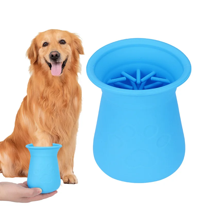Tbelix Dog Paw Cleaner Cup Soft Silicone Foot Clean Brush Portable Pet Dogs Dirty Foot Wash Foot Cleaning Bucket Foot Wash Tools
