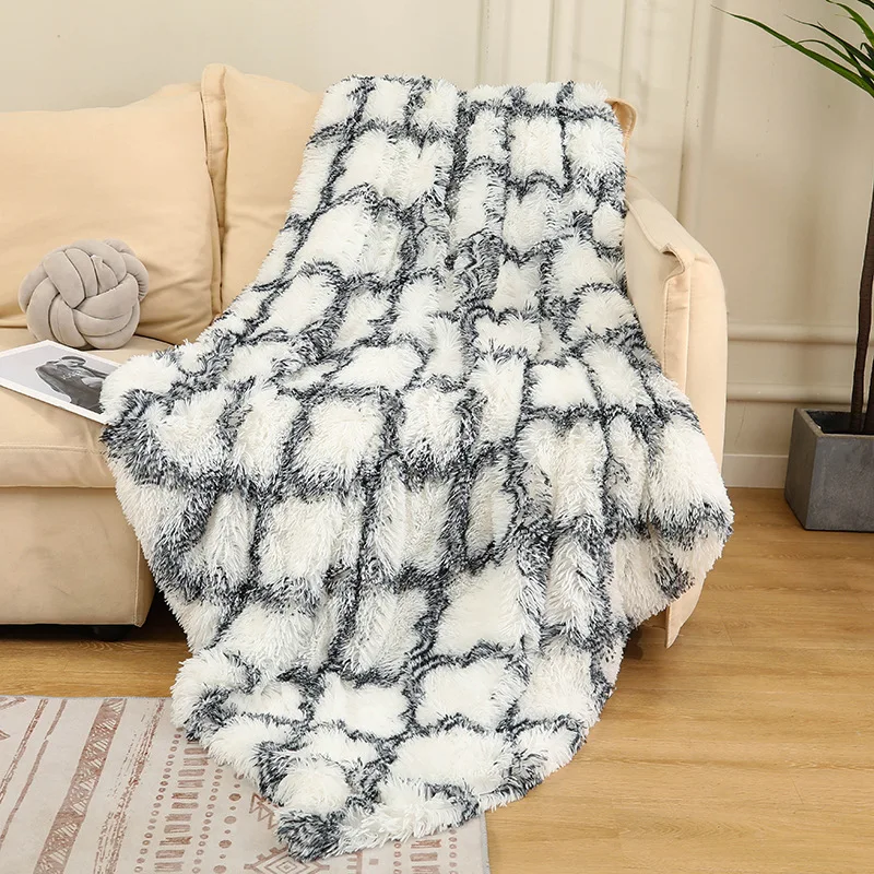 

Ультрамягкие уютные одеяла Sherpa, Премиум плюшевые флисовые двухсторонние теплые с пушистым искусственным мехом для гостиной, кровати TJ7321