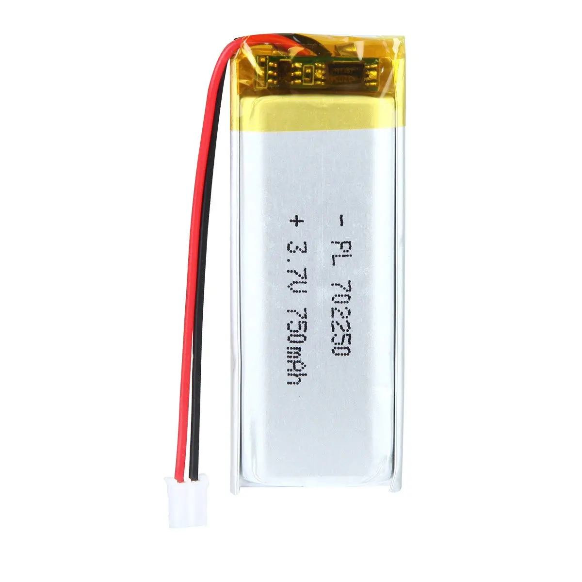 

AKZYTUE 3.7V 750mAh 702250 Rechargeable Lipo Battery with JST Connector