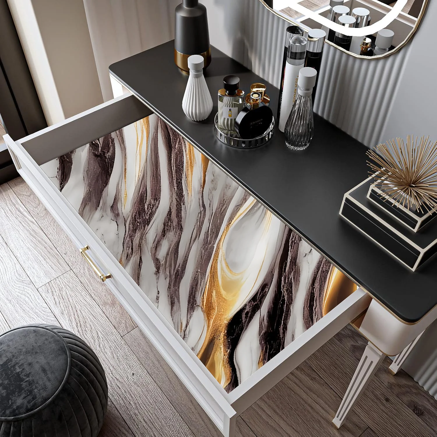 50 см толстый новый мраморный декор контактная бумага маслостойкие кухонные