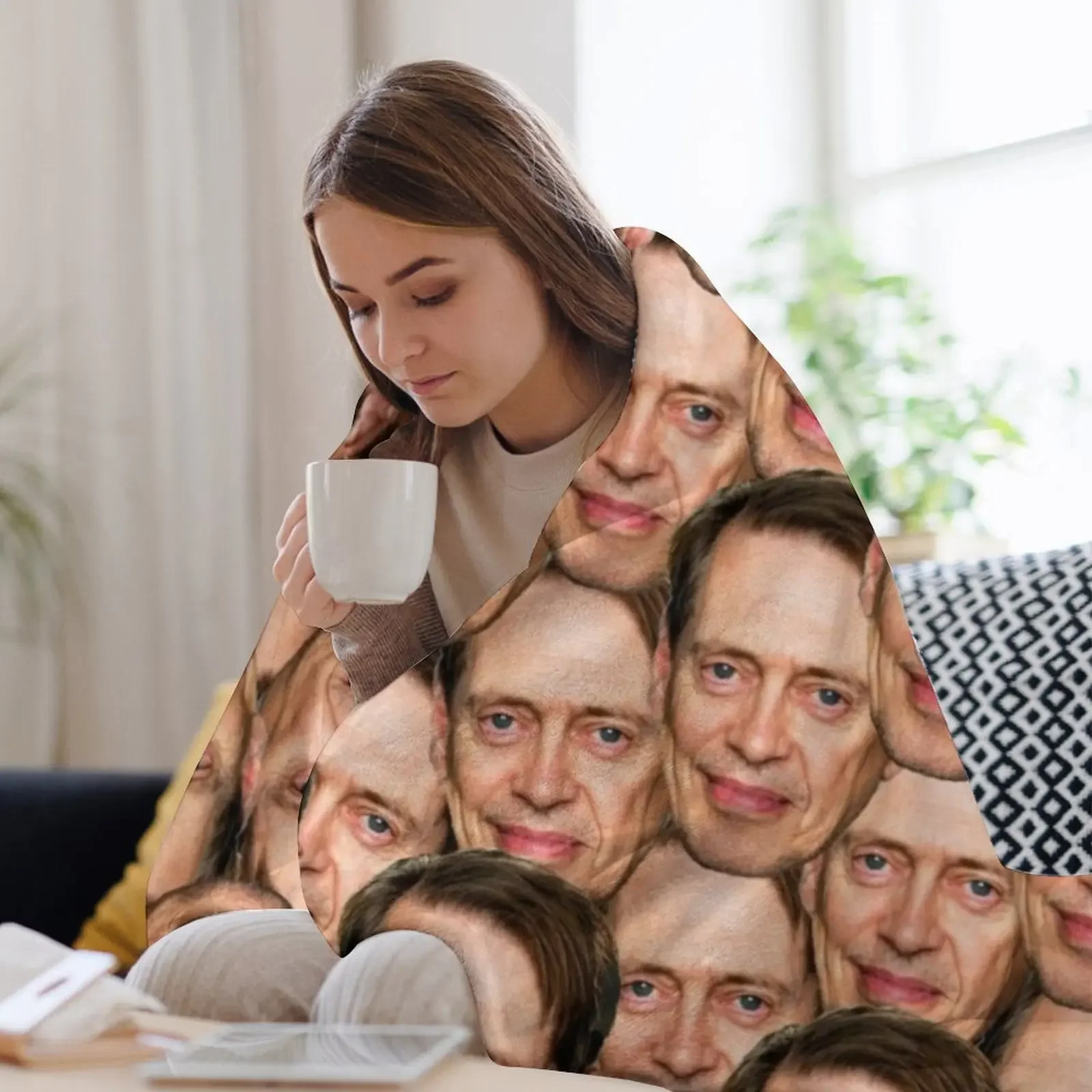 Steve Buscemi трендовый дизайн головы Плед Мягкий плед Очень большой Дизайнерские