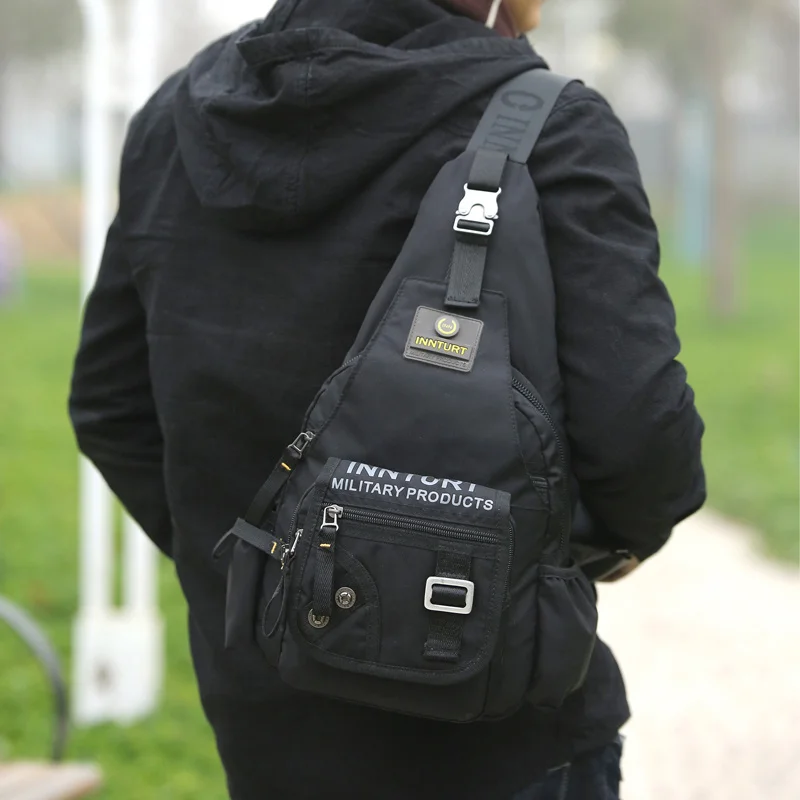 

Высококачественная нейлоновая мужская сумка через плечо, повседневный рюкзак, рюкзак, дорожный мужской рюкзак-слинг, рюкзак