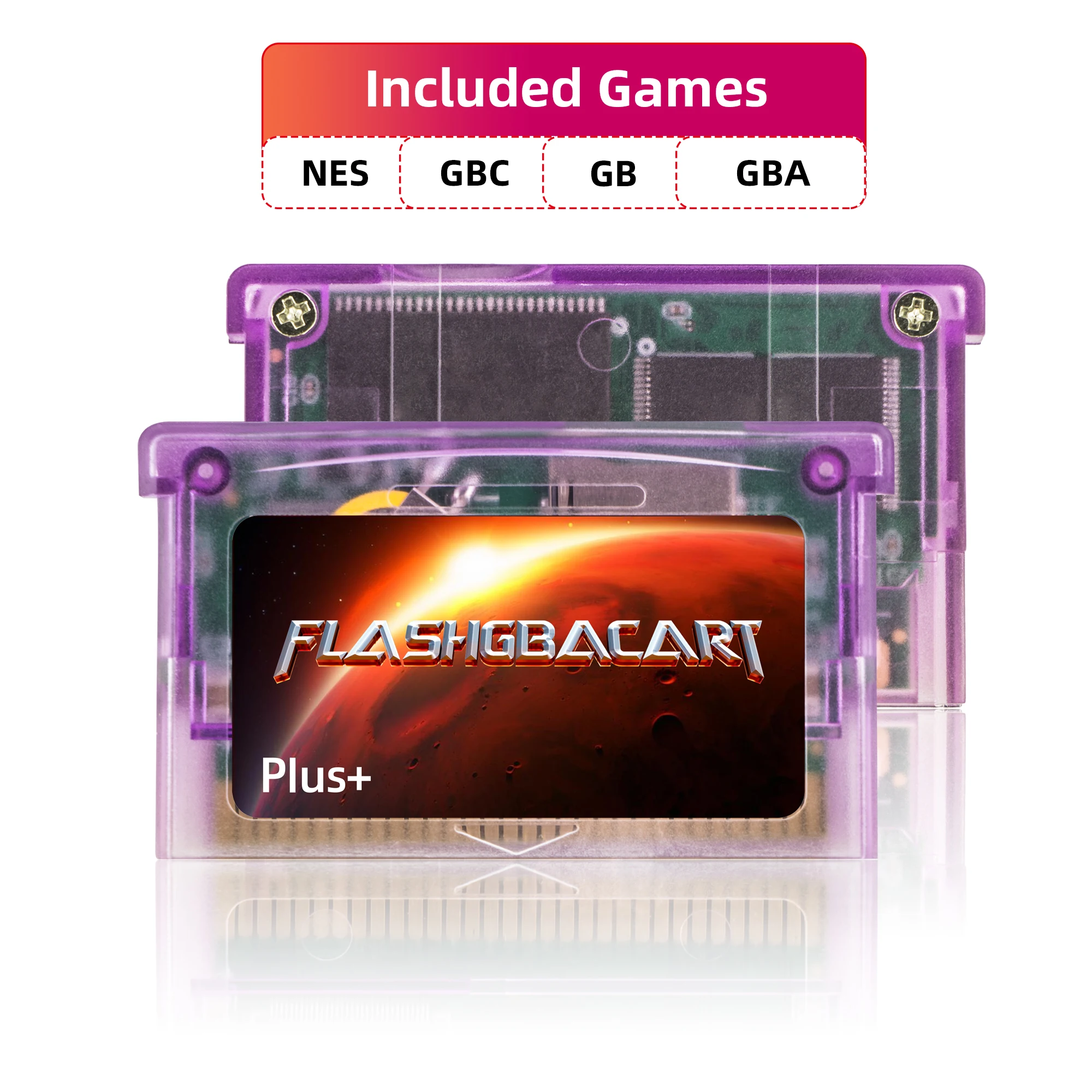 Фото Перезаписываемая тележка для игр GBA FlashGBACart Plus+, резервное устройство RTC, совместимое с GBA GBC GB NES Series №3
