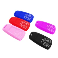 for audi a4 a4l 8s 2017 2016 allroad b9 q5 q7 tt tts 1 pc new 3 buttons remote car key protective shell decoration accessories