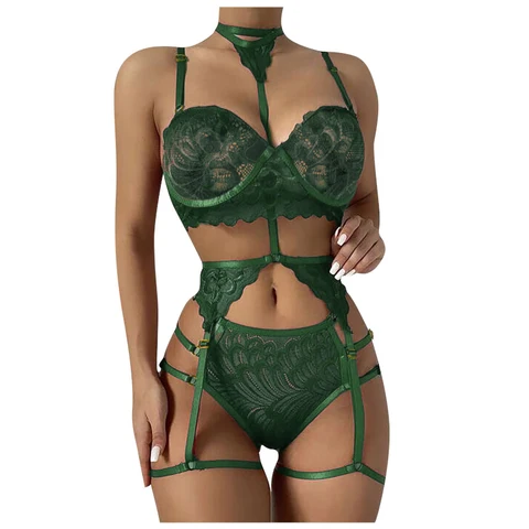 Sexy Rabbit Transparent Sexy Women's Underwear, Sexy Underwear, Lace Crotch Open Underwear Set, Underwear