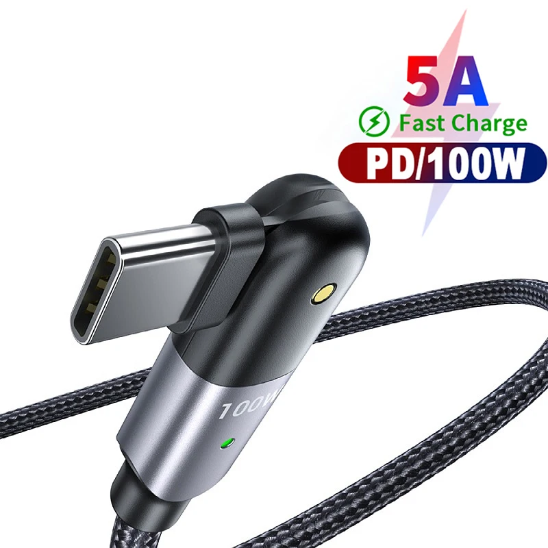 

100W USB C To USB Type C Cable USB-C PD Fast Charging Charger Wire Cord For Macbook Huawei P40 Samsung Xiaomi Type-C USBC Cable