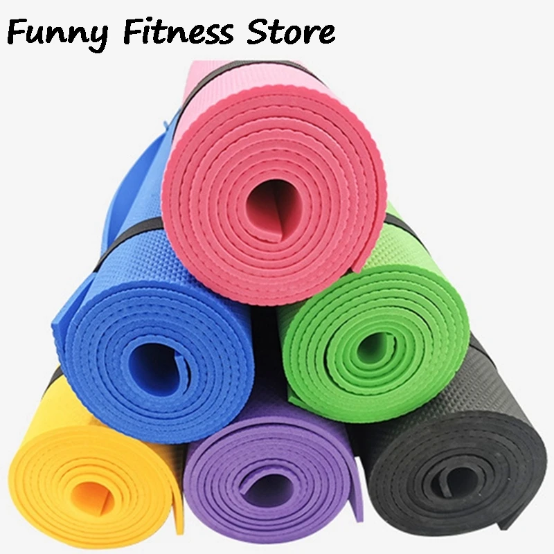 

Beginner Yoga Mat Home Fitness Gymnastics Pilates Exercise Pads Portable Workout Sports Mats Women Girls Body Building Carpet
