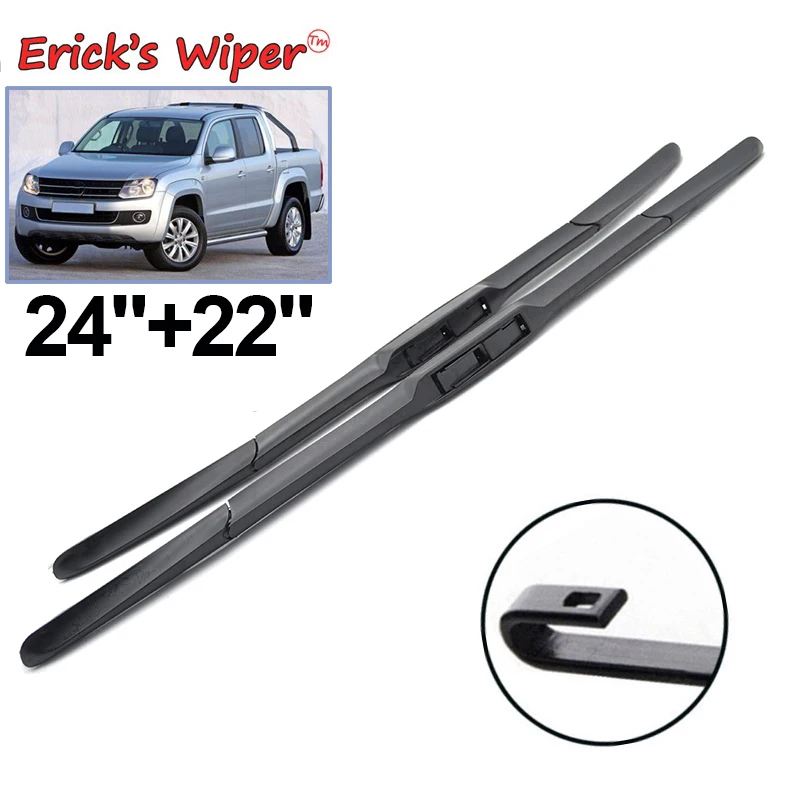 

Erick's Wiper LHD Hybrid Front Wiper Blades For VW Amarok 2010 - 2012 Windshield Windscreen Window Brushes 24"+22"