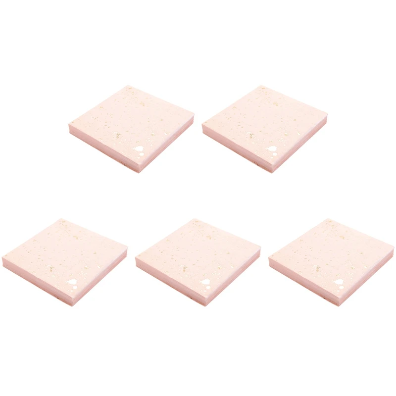 Новинка-5X набор одноразовой посуды с розовой мраморной текстурой бумажные