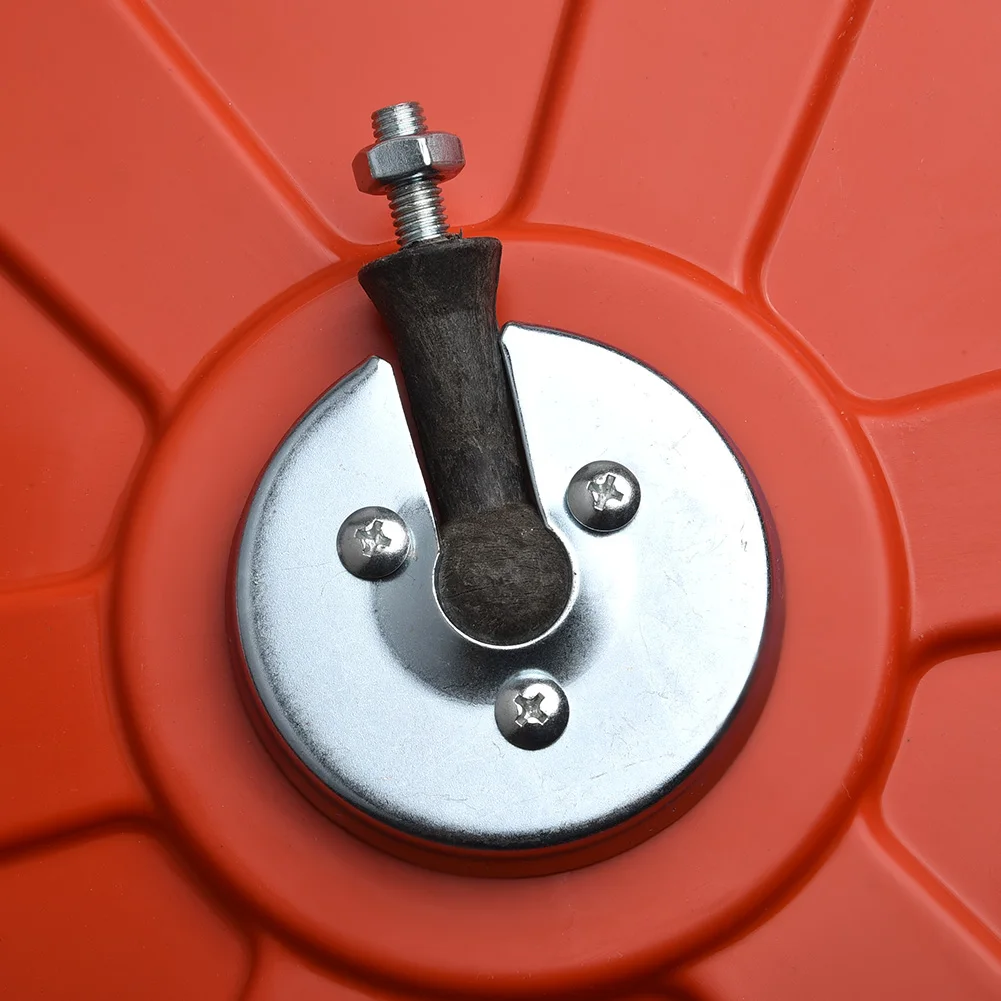 Выпуклое зеркало длиной 30 см красное наружное круговое из поликарбоната для