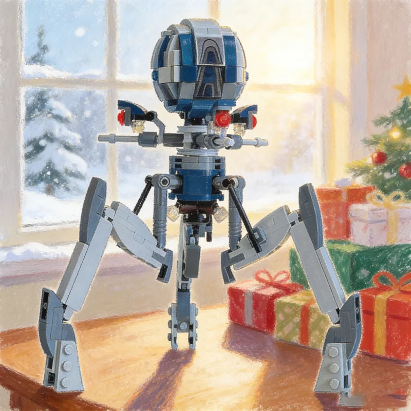 Фото 282 детали MOC Star Battle Octuptarra Tri Droid: Конструктор, модель для сборки, рождественский подарок, игрушка, развивающая идея, креативный обучающий конструктор №1