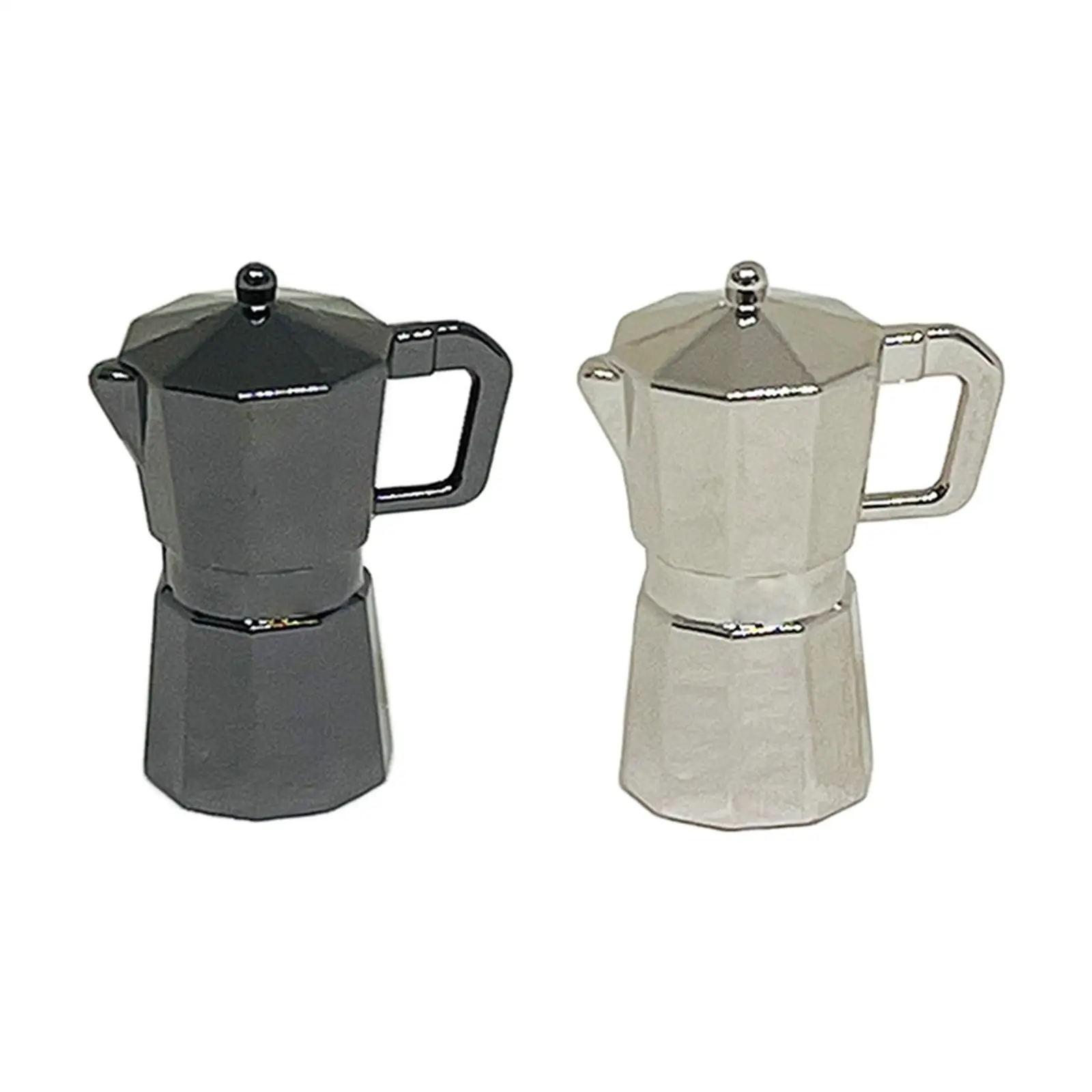 

1/6 Dollhouse Coffee Pot Scenery Supplies Ornaments Pretend Play Miniature Kitchen Accessory for Boys Children Birthday Gifts