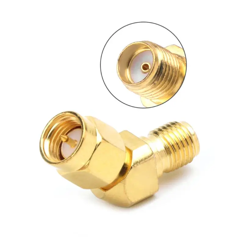 

SMA Male To SMA Female 45 135 Degree Bevel Adapter Connector For FPV Goggle Antenna