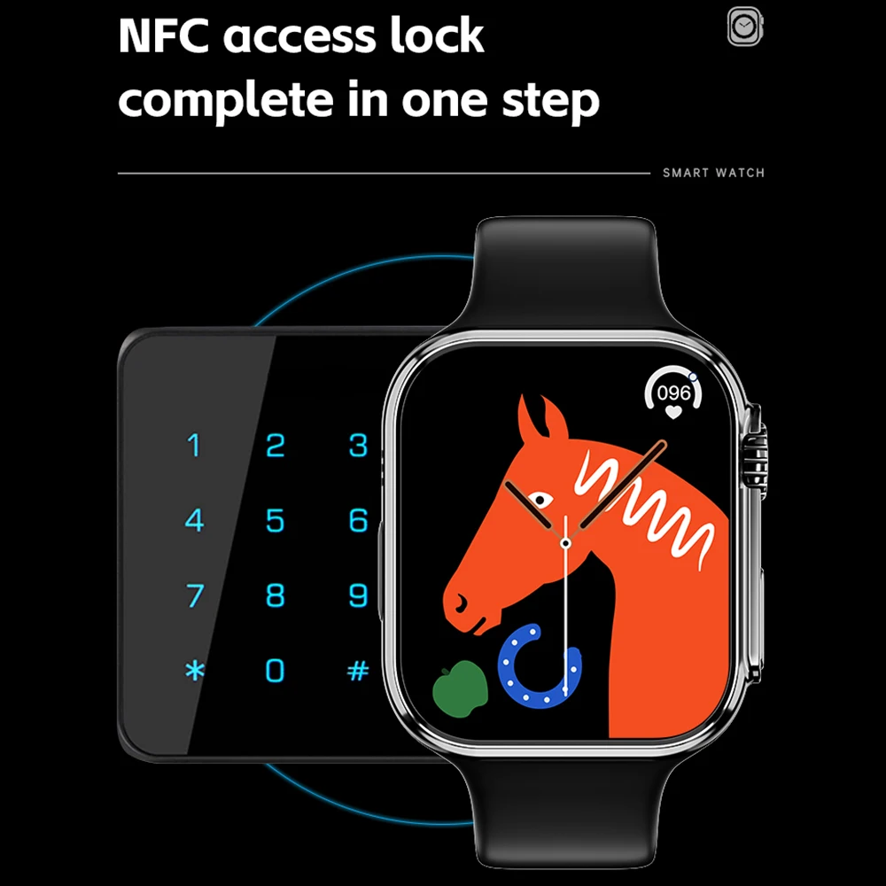 LEMFO NFC Smart Watch Ultra Series 8 Smartwatch Мужчины Женщины Bluetooth Call IP68 Водонепроницаемый