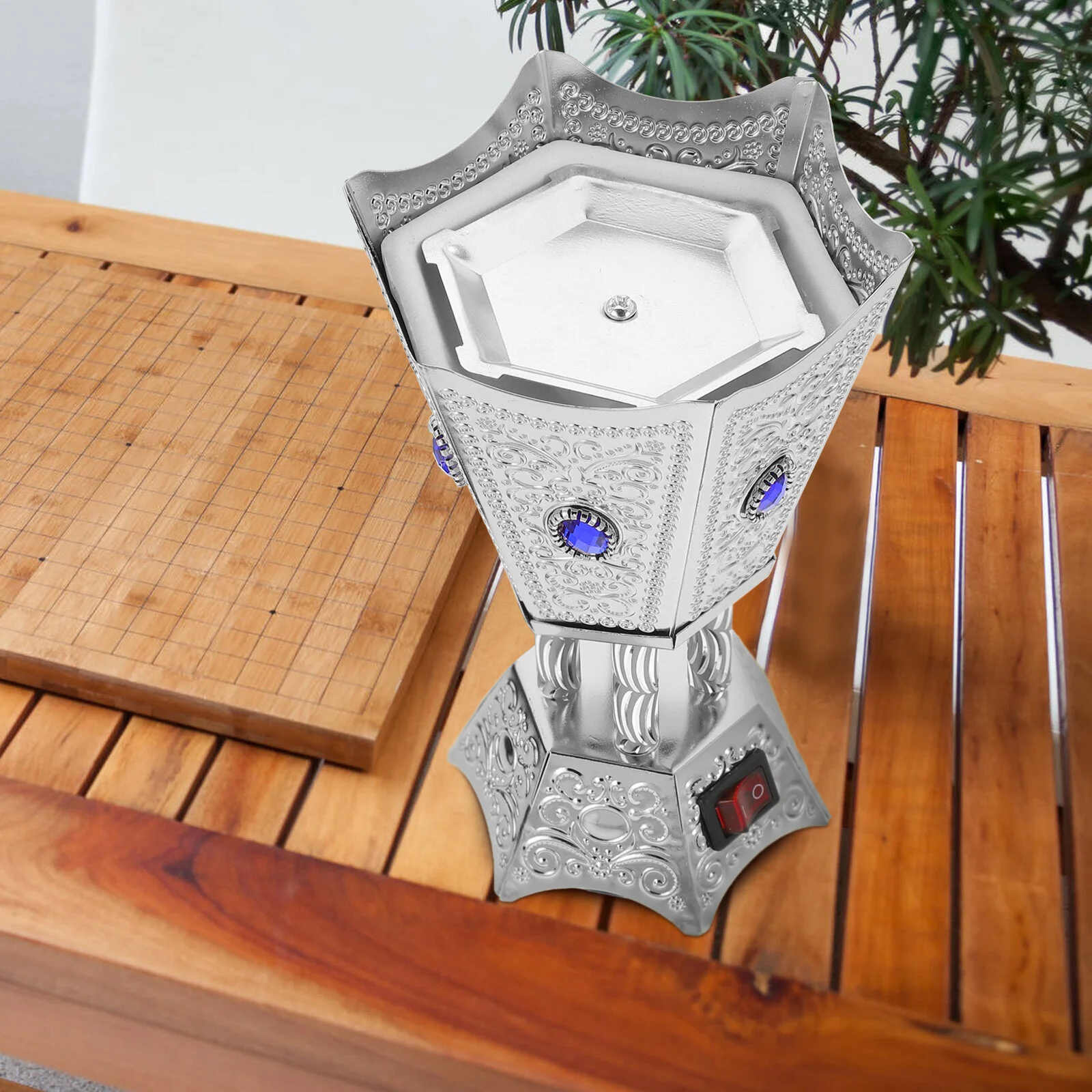 

Подключаемая горелка с украшением в стиле ретро, ароматический Электрический подставка для обеденного стола