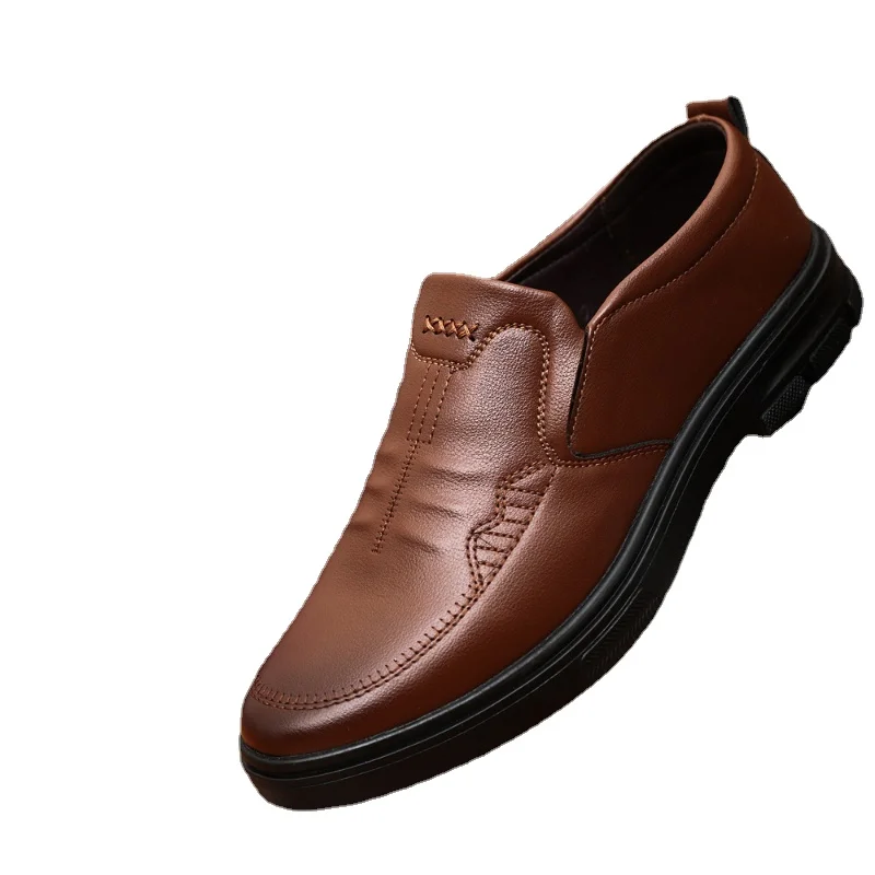 

J64 весенне-осенняя Новая повседневная обувь для ног Удобная износостойкая кожаная обувь на мягкой подошве для пожилых людей