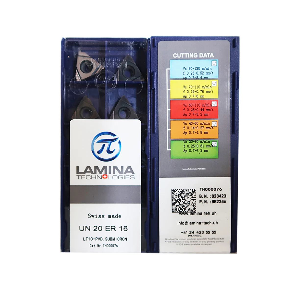 

LAMINA 100% Original UN 20 IR16 LT10 UN 20 ER16 LT10 CNC Lathe Machine Treading Turning Toos Insert