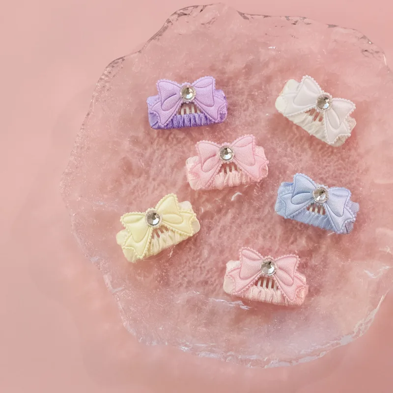 

Simple Pet Supplies Butterfly Diamond Pet Hairpin Handmade Bb Clip Hairpin Long Hair Cat Maltese Dog Small Dog Princess Style