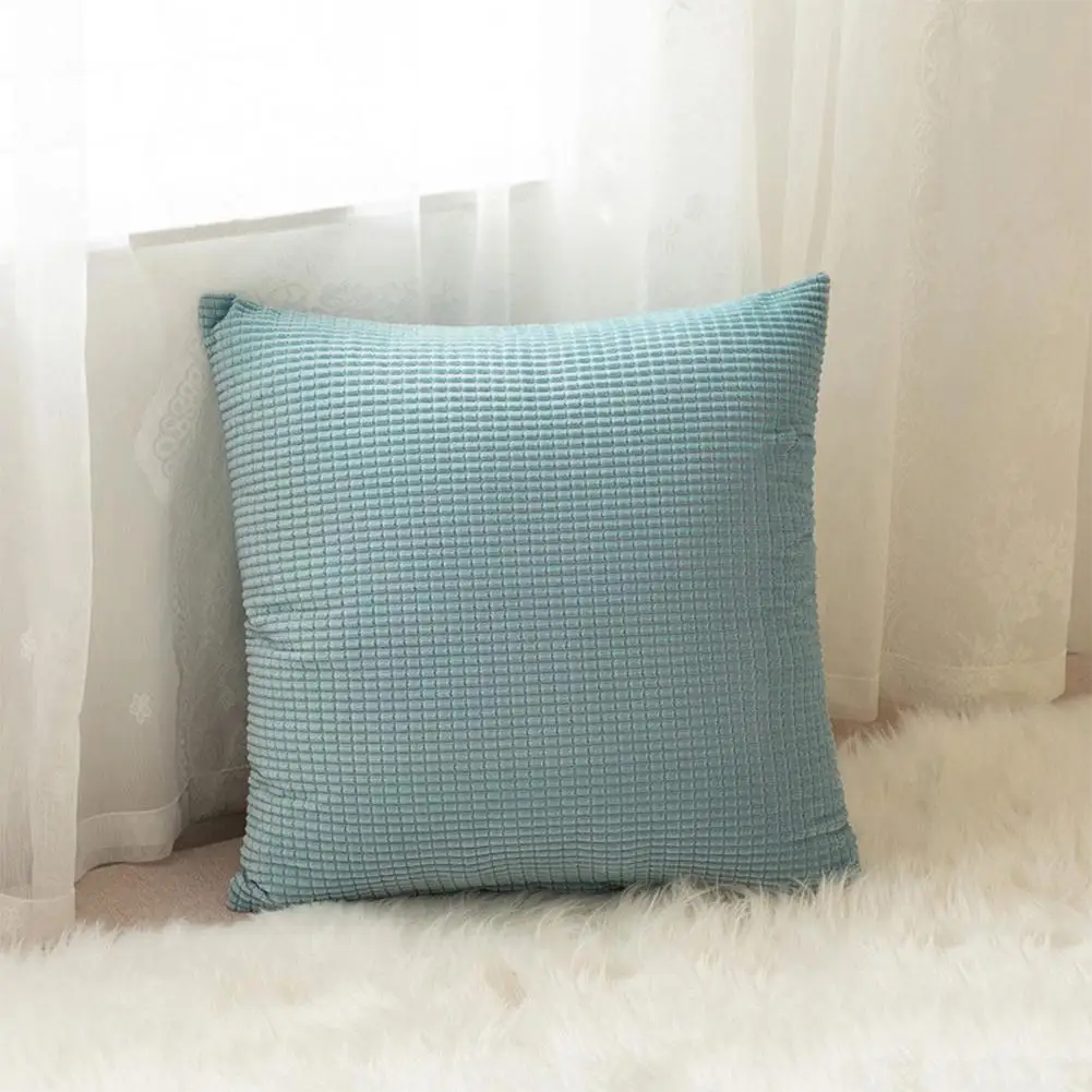 

Ins чистая цветная ткань плюшевая с кукурузными ячейками в скандинавском стиле искусственная кровать задняя диванная подушка для дома подуш...