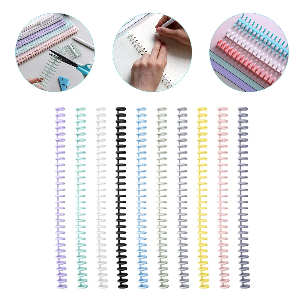 

10Pcs Notebook Binding Coils A4 Binding Spirals Loose Leaf Book Rings File Binder Circles