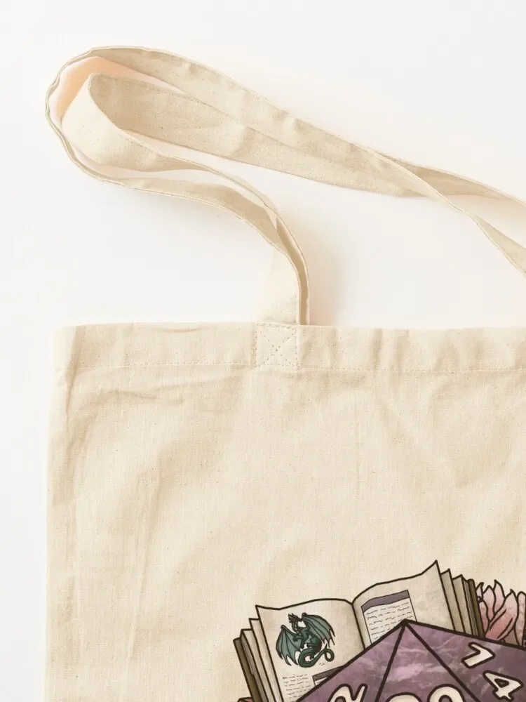 Dungeon Master D20 — версия с аметистом настольная игровая сумка-тоут в кости женская