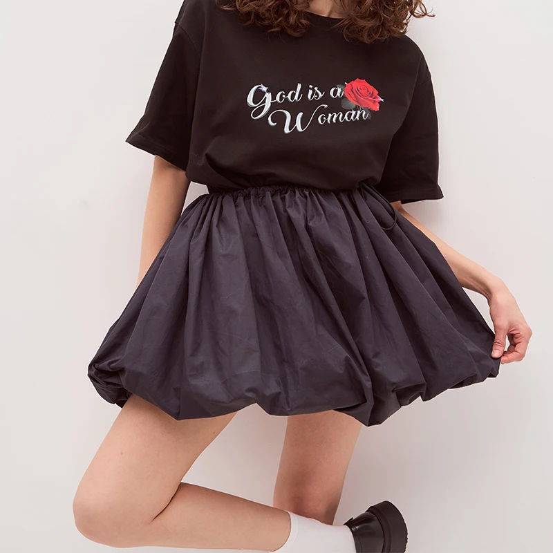 Повседневные однотонные мини-юбки из пузырьков Женская мода 2024 летние