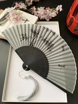 Бамбуковый ручной веер, складной