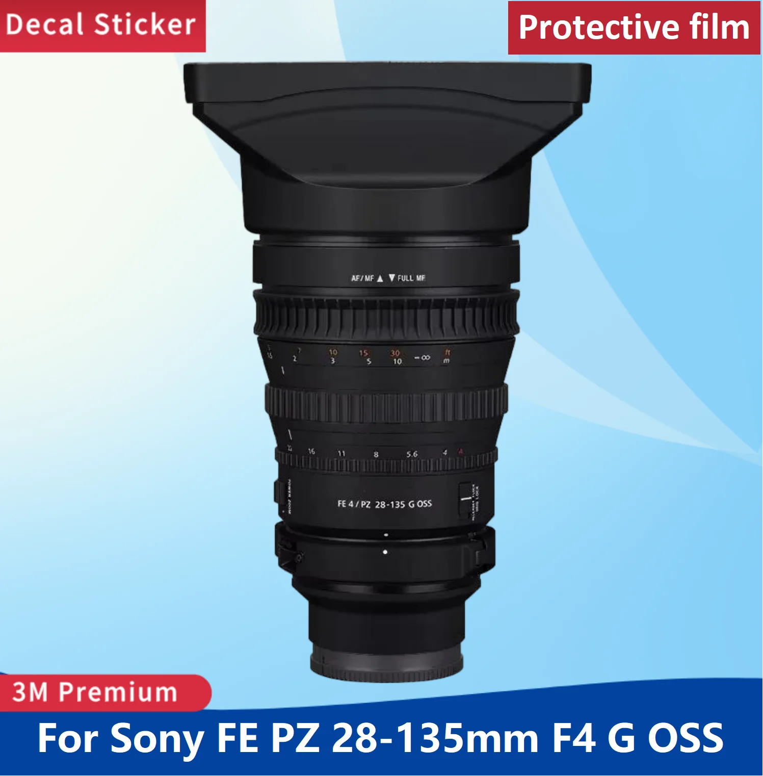 Фото Защитная пленка для объектива FE PZ28-135mm F4 G OSS, износостойкая, для Sony PZ 28-135 №1