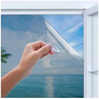 privacy window film one way silver mirror glass sticker reflective self adhesive privacy frosted window tint for home office