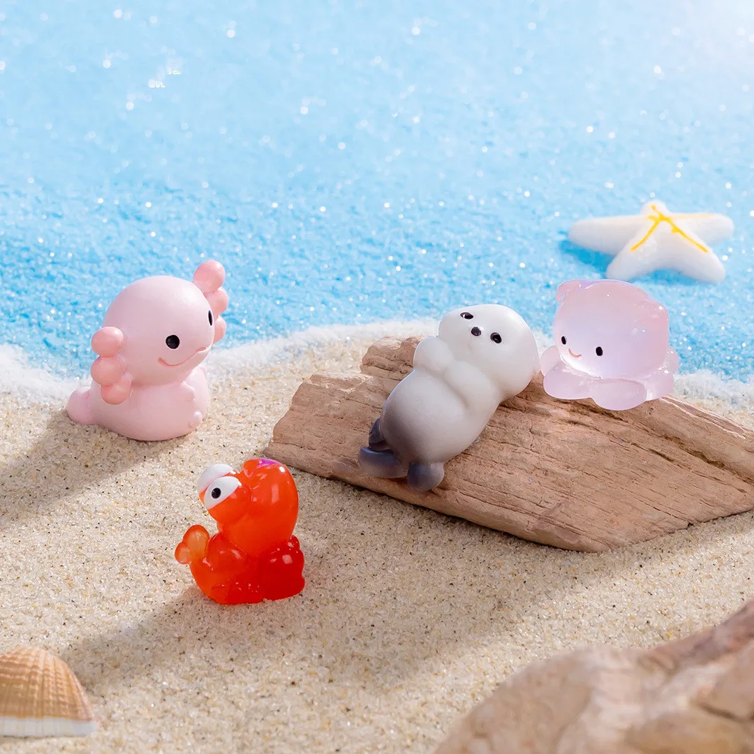 Статуэтки миниатюры милые мини морские животные рыба коралл микро-Ландшафтные