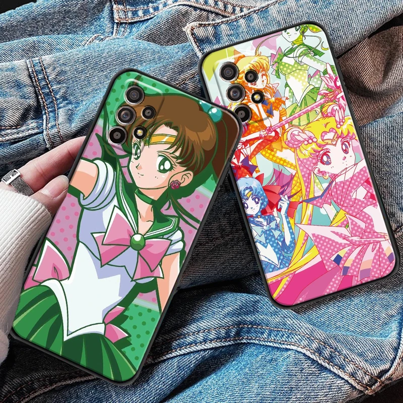 

Bandai Sailor Moon Anime For Samsung M11 M12 Phone Case Funda Back Black Coque Carcasa Soft
