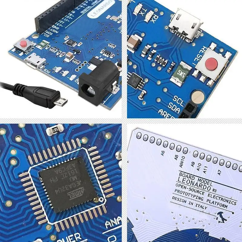 Макетная плата Leonardo R3 ATmega32u4 AVR для Arduinos стартовый комплект сделай сам высокого