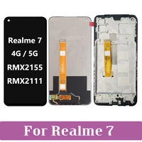 6 5 original for realme 7 4g 5g rmx2111 rmx2155 lcd display touch screen replacement digitizer assembly for oppo realme7 lcd