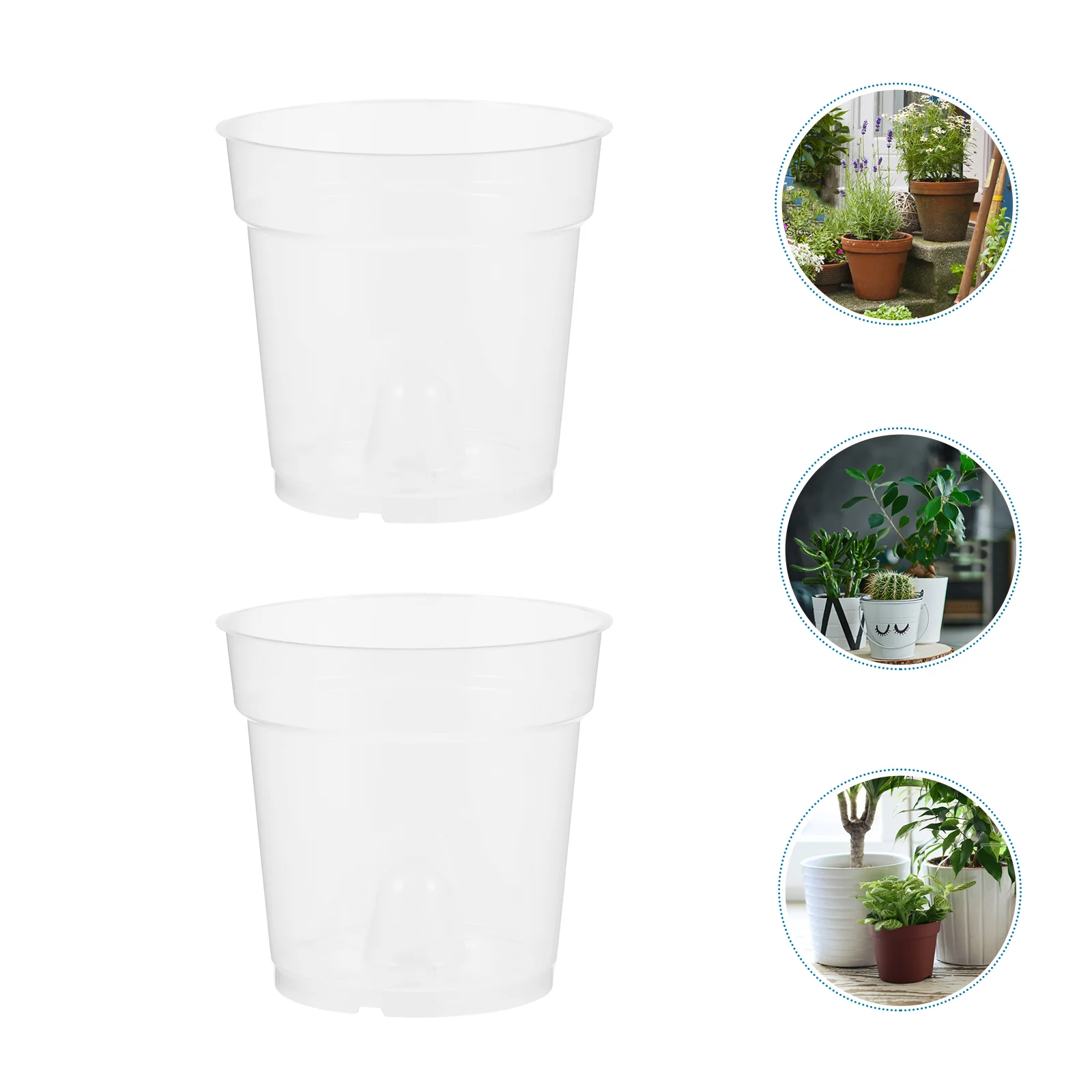 

5 Pcs Simple Flower Pots Pot Plants Indoor Indoor Flower Pot Slotted Orchid Pot Indoor Pots Plants