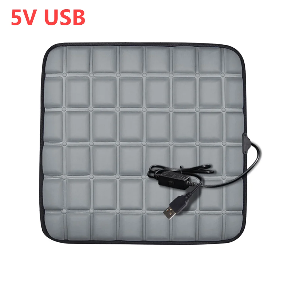 

Автомобильное сиденье с подогревом, 12 В/5 В, подогрев, подушка на переднее сиденье, регулируемая температура, Универсальный Зимний подогреватель сиденья для авто