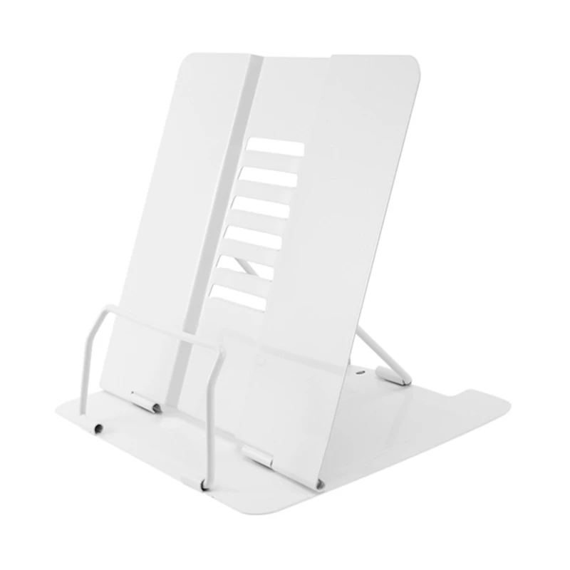 Портативный металлический регулируемый держатель для книг чтения полка