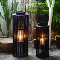 Black Nordic Candle Incense Aesthetic Luxury Stick Vintage Candle Holders Table Outdoor Metal Bougeoir Living Room Decoration