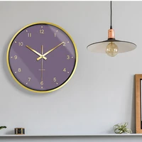 metal mechanism wall clock digital luxury nordic modern design wall decor watch large horloge murale living room decoration