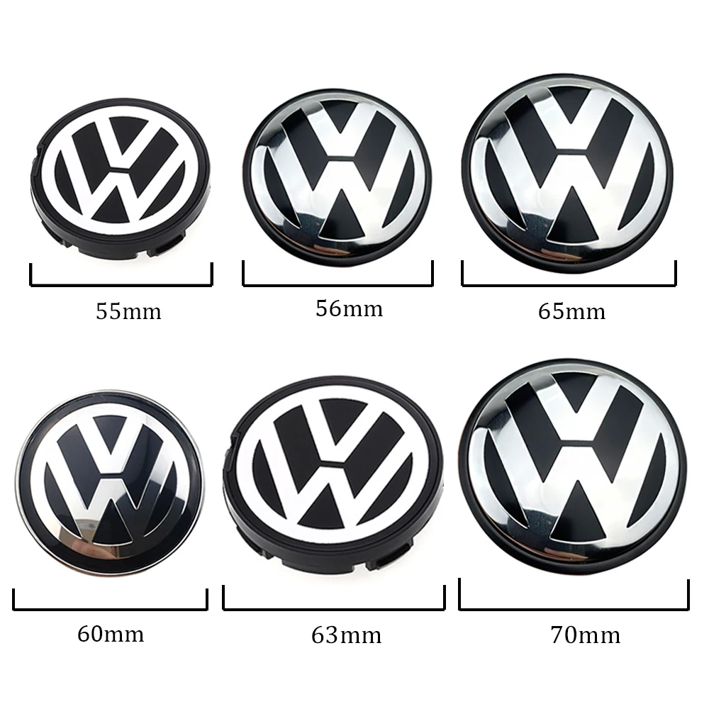 4pcs 55mm 56mm 65mm 70mm автомобиль колесо центр ступицы крышка для VW Volkswagen Golf Polo Passat Touran CC B5
