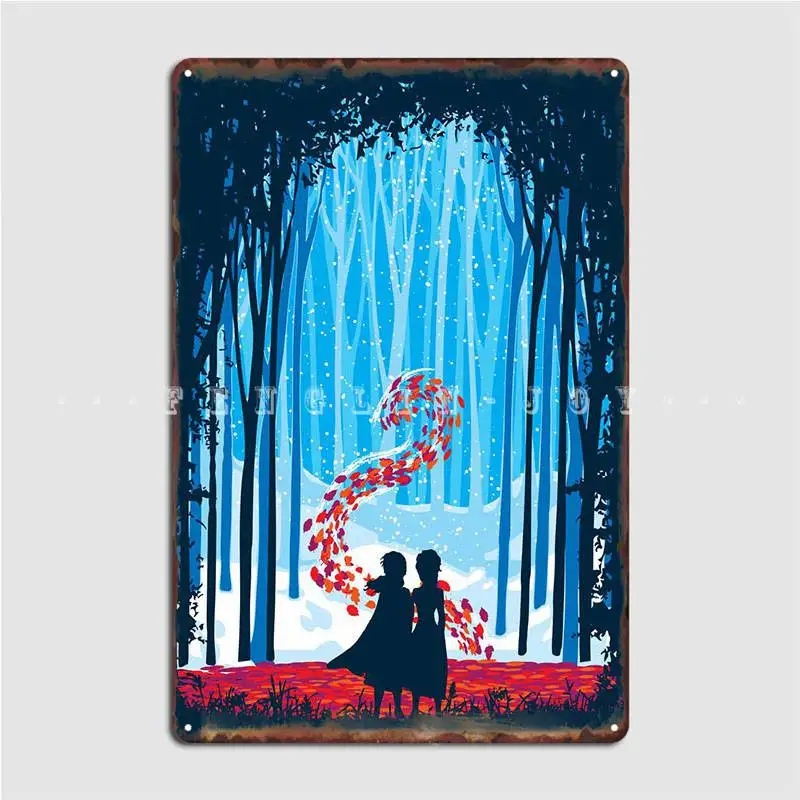 

Forest Of Shadows Metal Sign Cinema Living Room Retro Garage Club Mural Painting Tin Sign Poster
