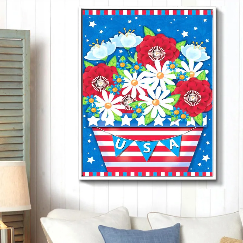 

3583Ann-Tulip diy digital oil painting oil painting acrylic flower painting explosion hand-filled landscape painting