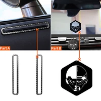 2pcs carbon fiber for dodge challenger 2015 2016 2017 2018 2019 2020 accessories car door air outlet vent cover trim sticker