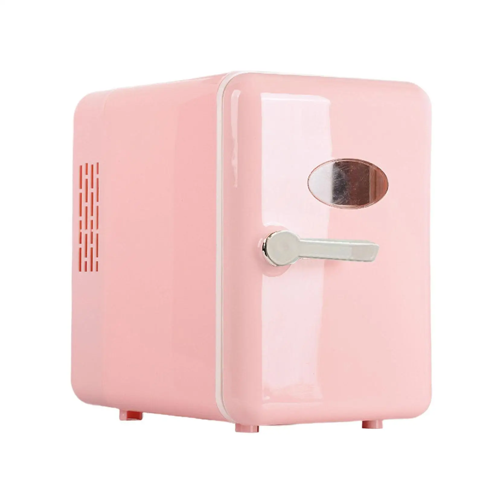 Portable Refrigerator Uk 220v Pink Desktop Accessory Sturdy Cute For Storing Small Food Items And Drinks